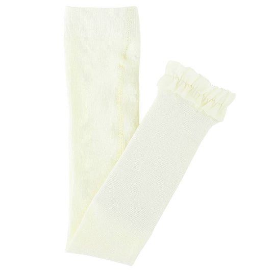 RuffleButts + RuggedButts - Girls Ivory Footless Ruffle Tights