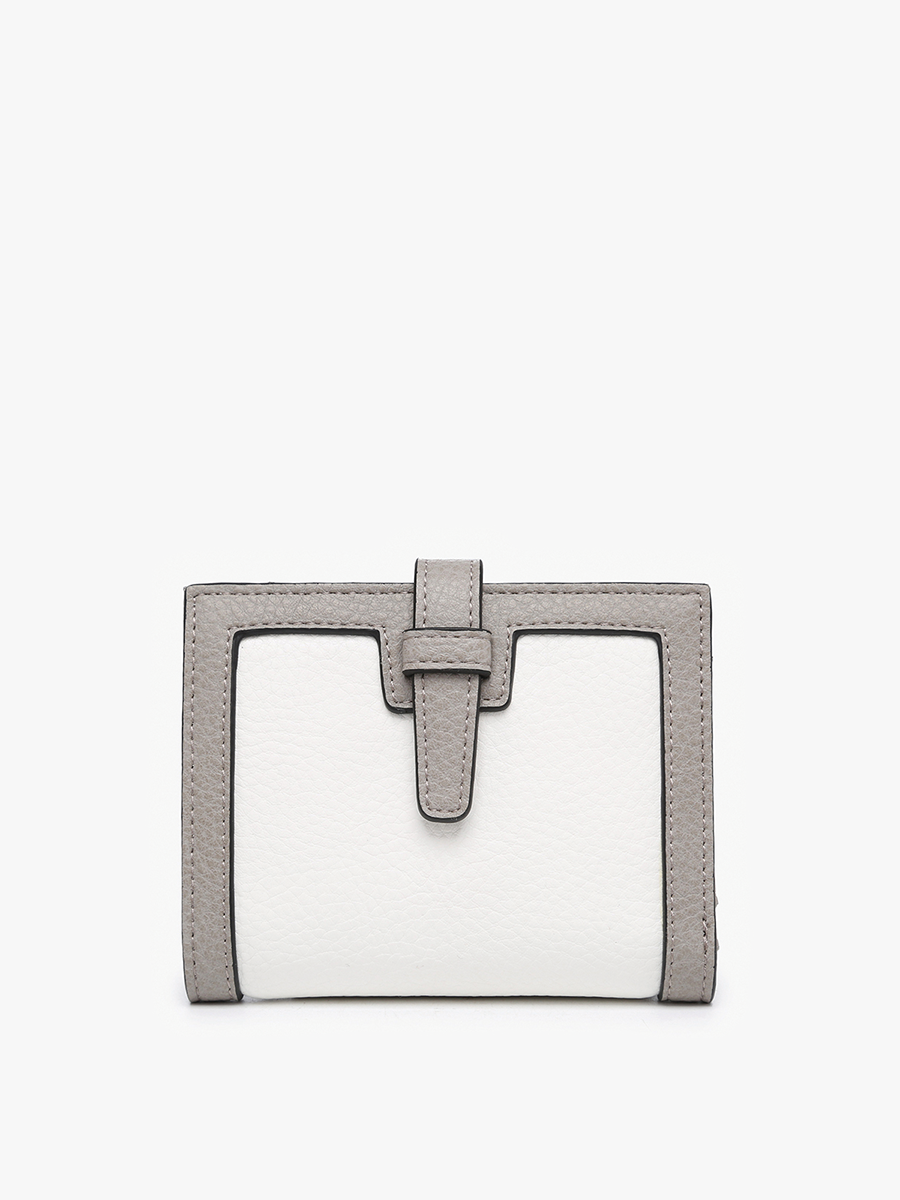 Jen & Co. - *SALE* WL2066 Bessie Canvas Wallet w/ Slip Closure