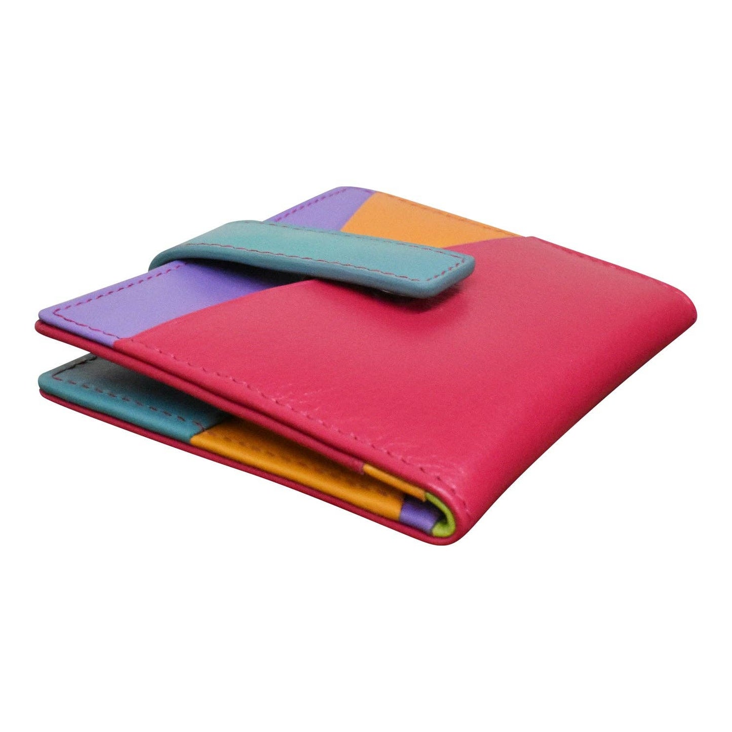 ili New York - 7803 MINI ASYMMETRIC CARD WALLET WITH TAB
