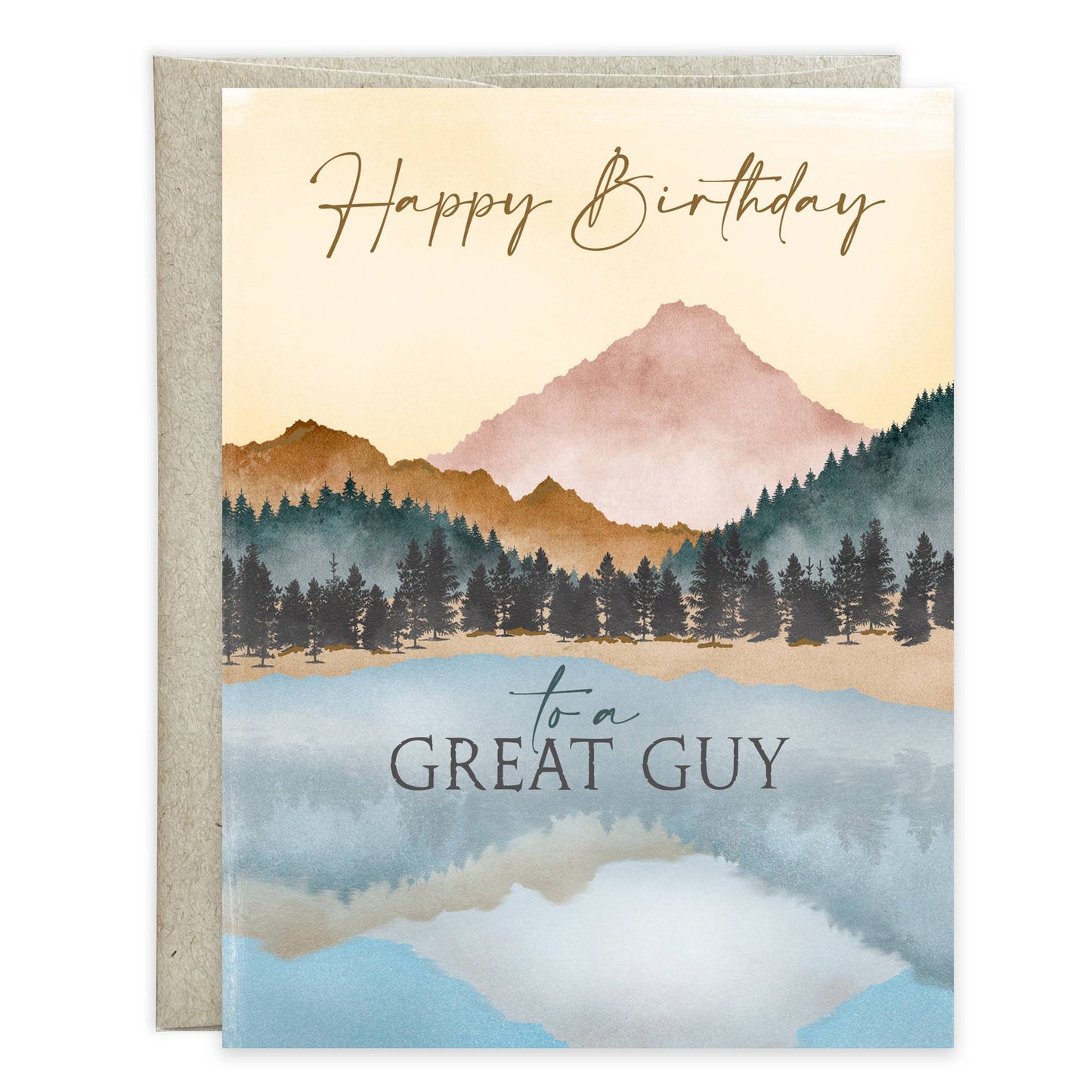 GINA B DESIGNS - Birthday Greeting Card - Lakeside