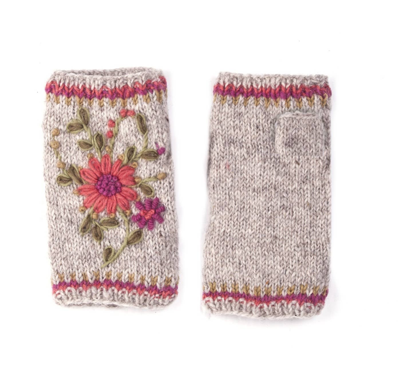 Lost Horizons Knitwear - Olivia - women's wool knit handwarmers