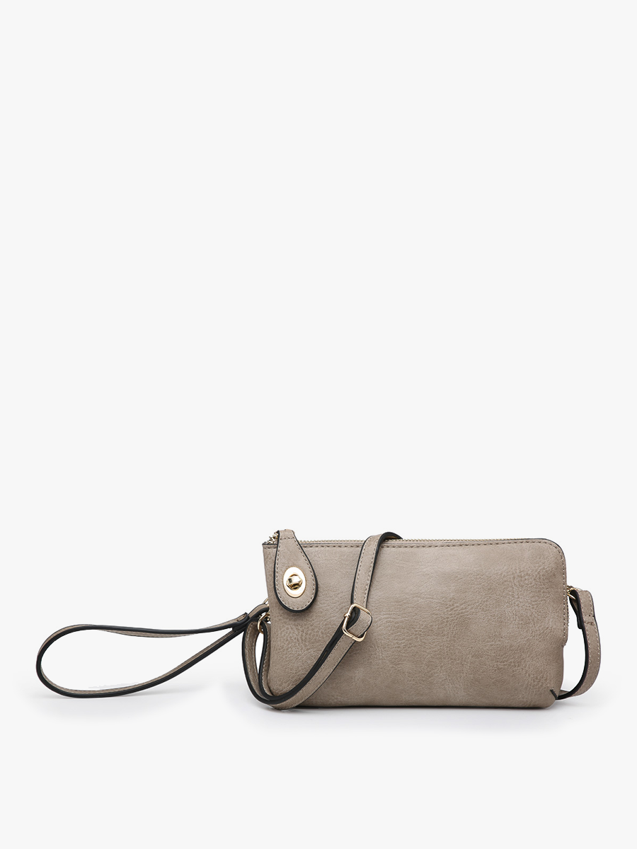 Jen & Co. - M1818 Kendall Crossbody/Wristlet w/ Twist Lock Closure