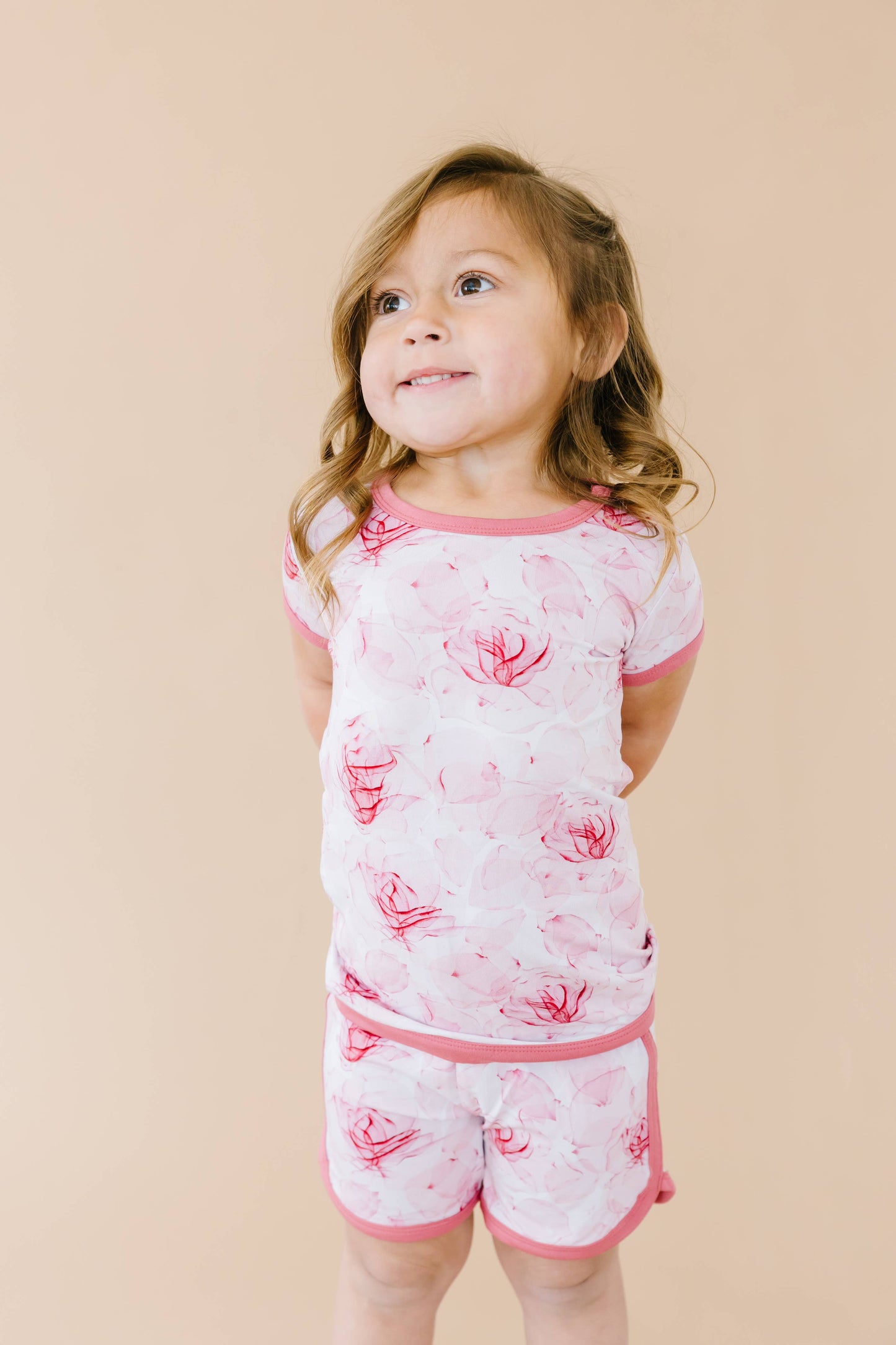 Jammie Session formerly Big Dreams Little Jammies - Misty Roses Short Pajama Set
