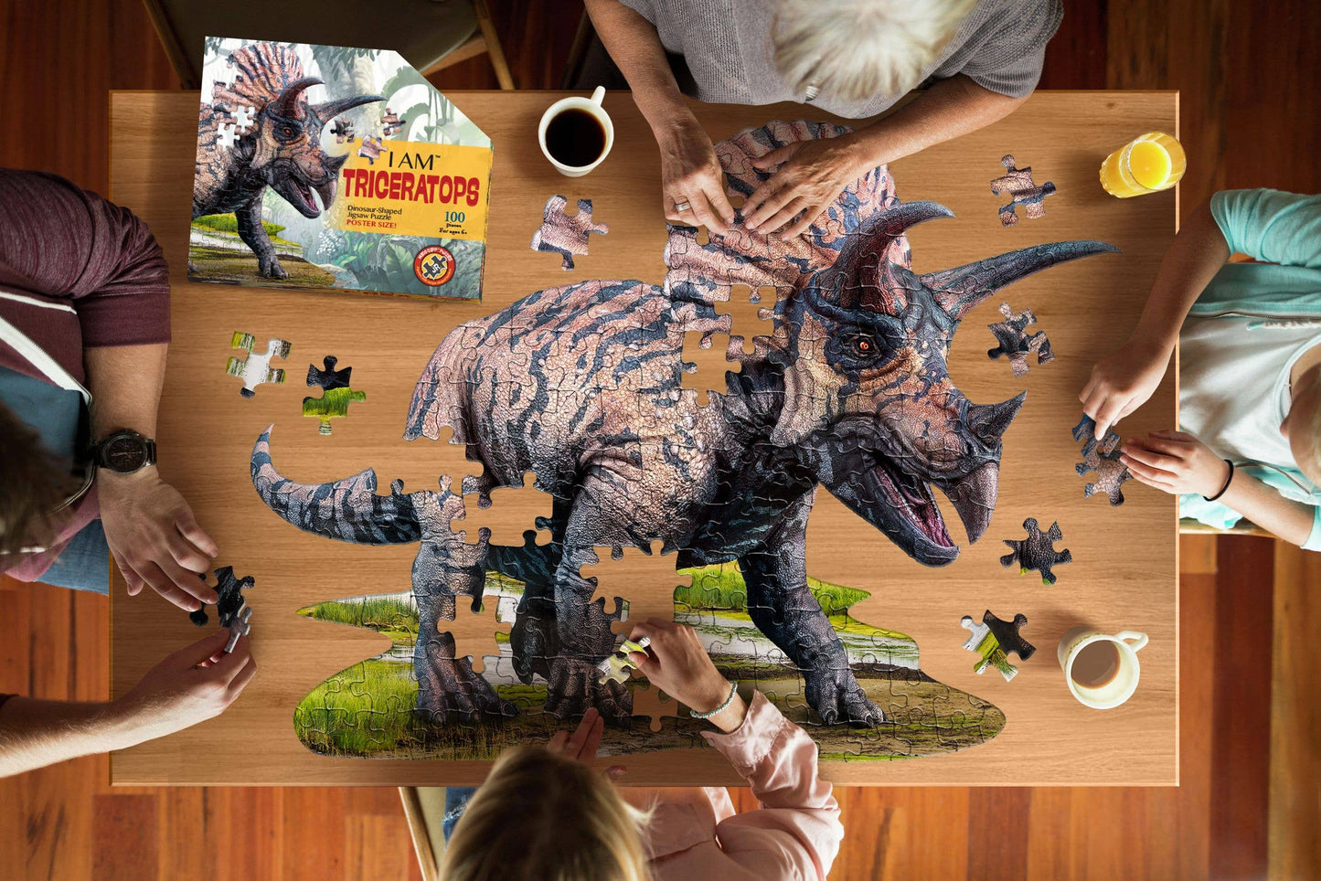 Madd Capp Games & Puzzles - I AM Triceratops 100 piece jigsaw puzzle - gift
