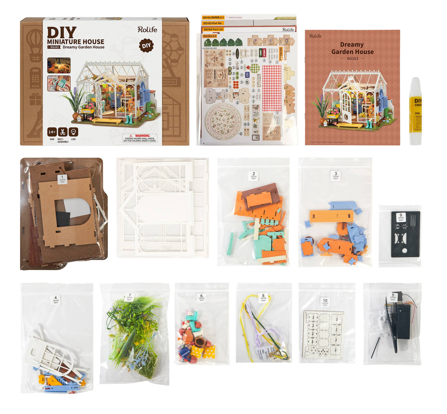 Hands Craft - DIY Miniature House Kit: Dreamy Garden House