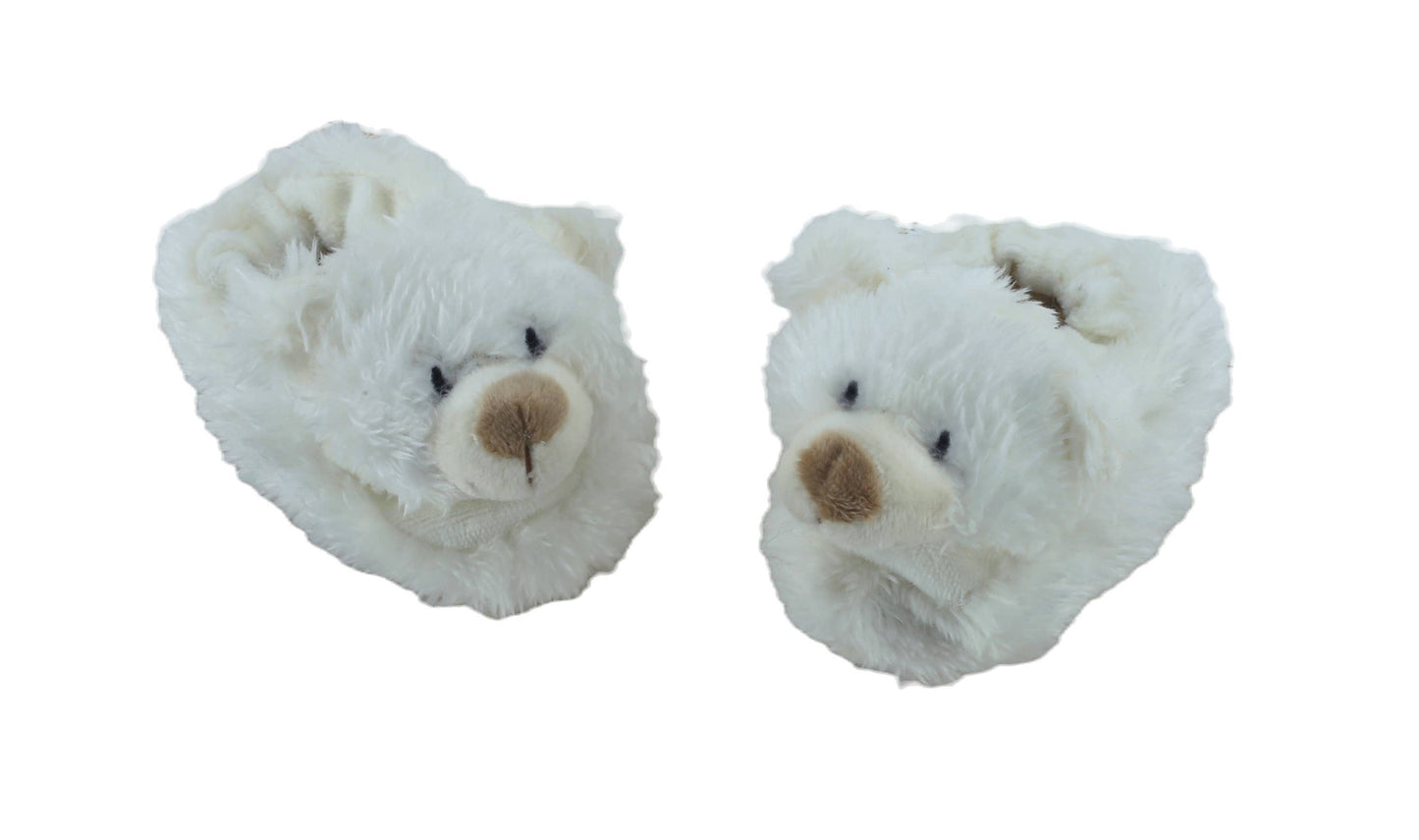 Jomanda Soft Toys & Accessories - Bear Baby Soft Plush Slippers House Shoes - (0-6 months)