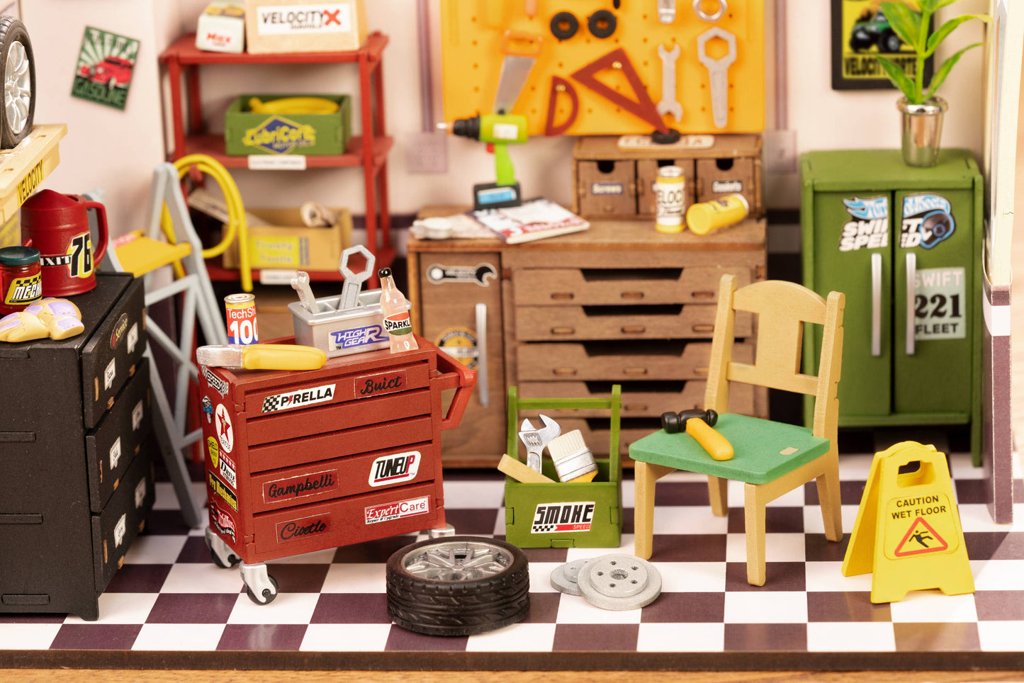 Hands Craft - DIY Miniature House Kit: Garage Workshop