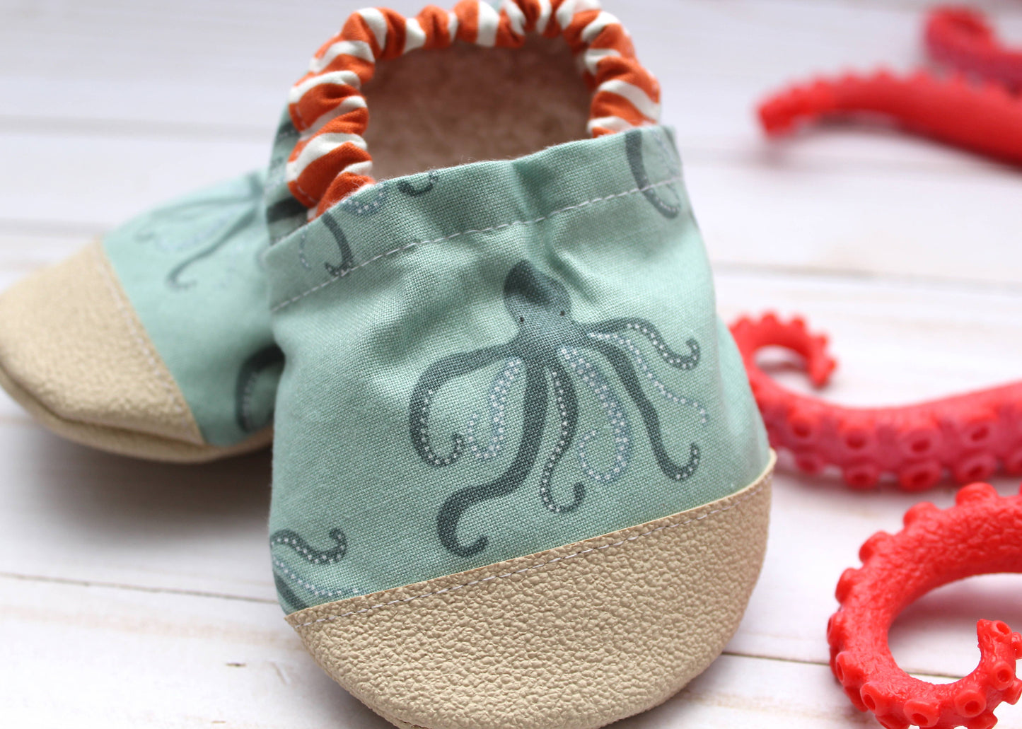 Scooter Booties - Octopus Baby Shoes
