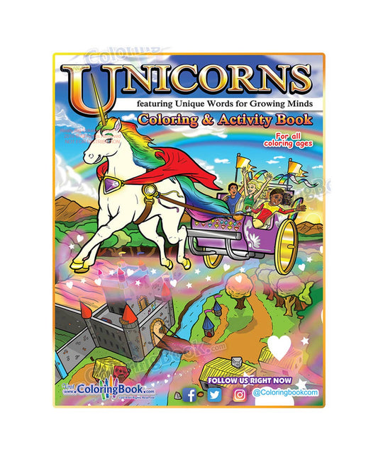 Really Big Coloring Books | ColoringBook.com - Unicorns Colorin Book 8.5"x11"