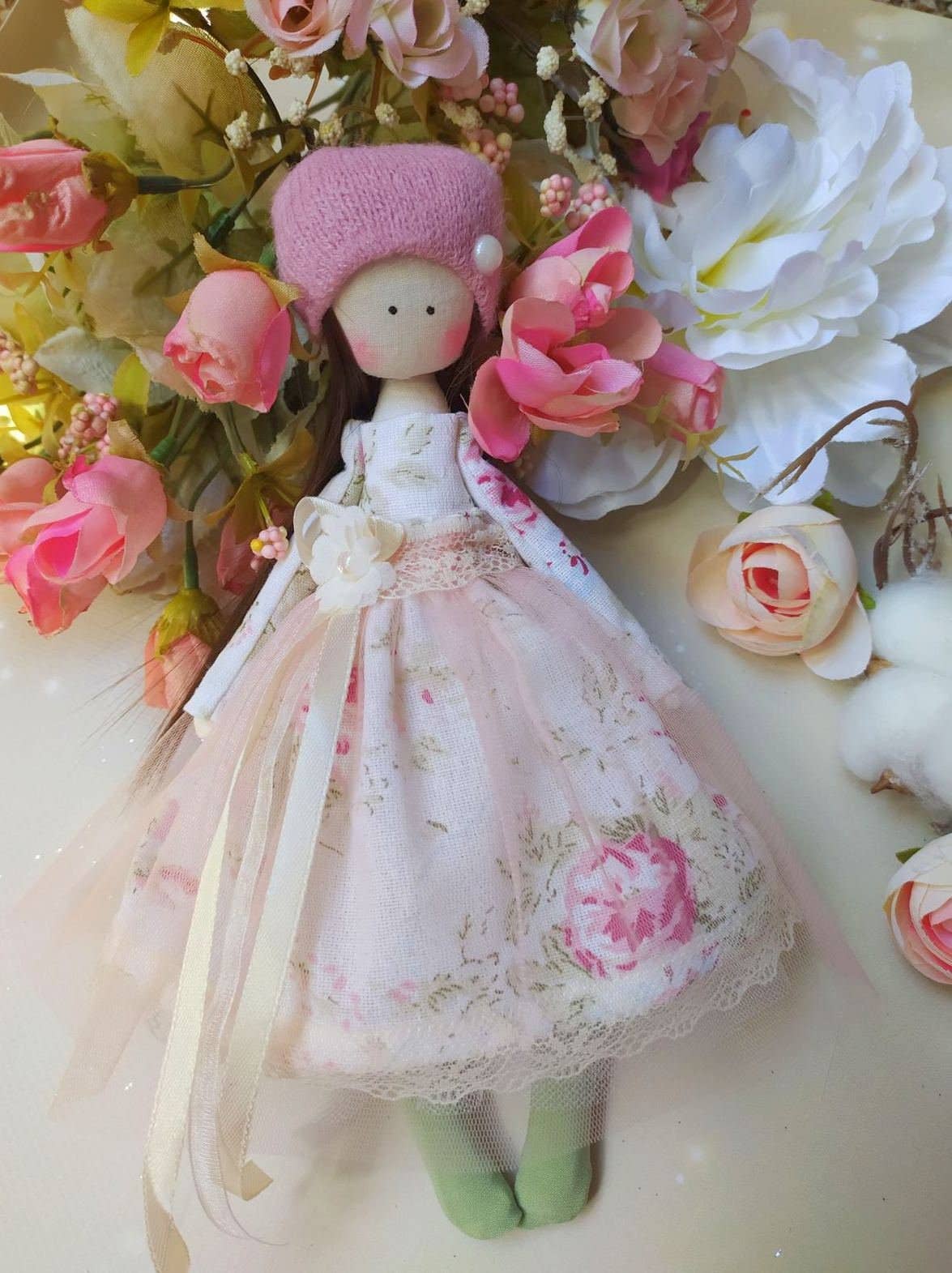 ChernikovaNataliya - Handmade Shabby Chic Ballerina Rag Doll for Girls