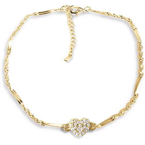 Maya J - Ankle Bracelets - 14K Gold-Plated - Full Display