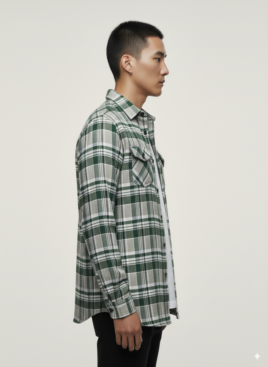 Hawk's Bay - Flannel Long Sleeve Buffalo Plaid Shirt