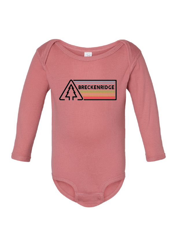 MT Brand Apparel - Tri Pine   - Custom - Baby Long Sleeve One Piece
