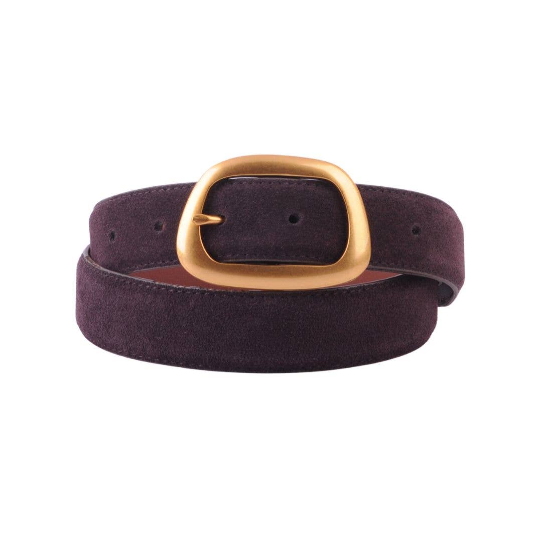 Most Wanted USA - Suede Belt with Organic Shape Buckle | Everyday accessory