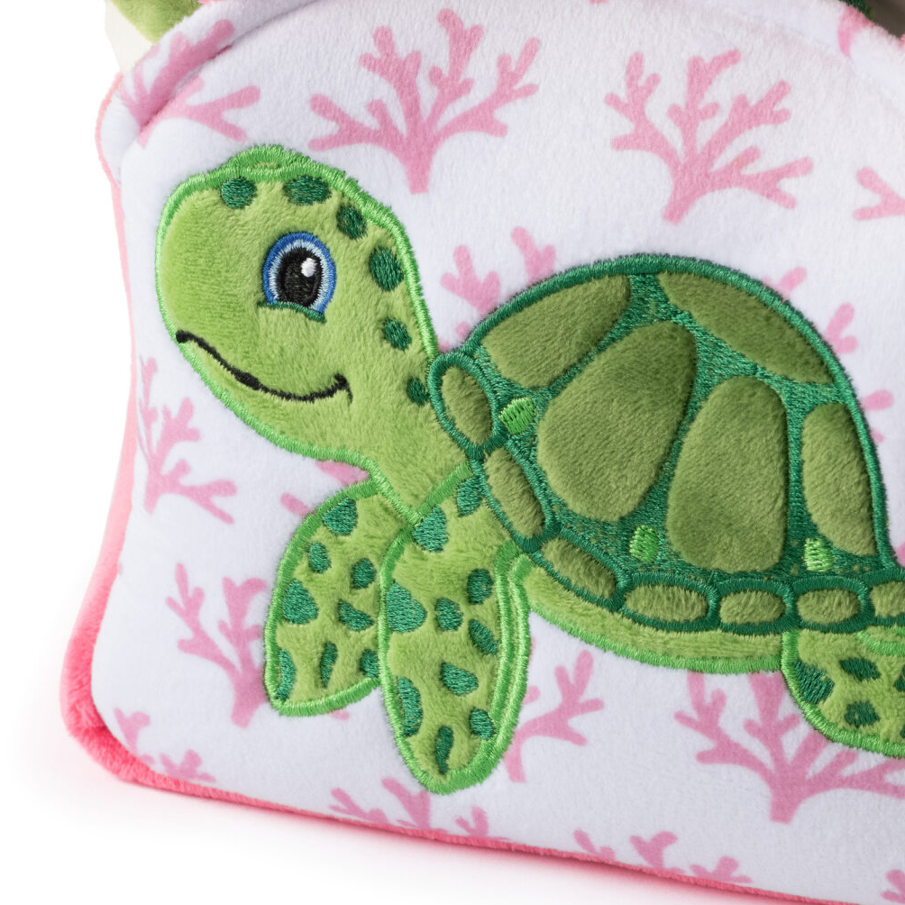 The Petting Zoo - Plush Animal Set with Purse -  Sea Turtle