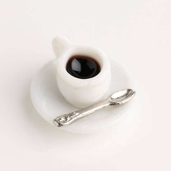 Factory Direct Craft - 7/8" Dollhouse Miniature Porcelain Coffee Cup