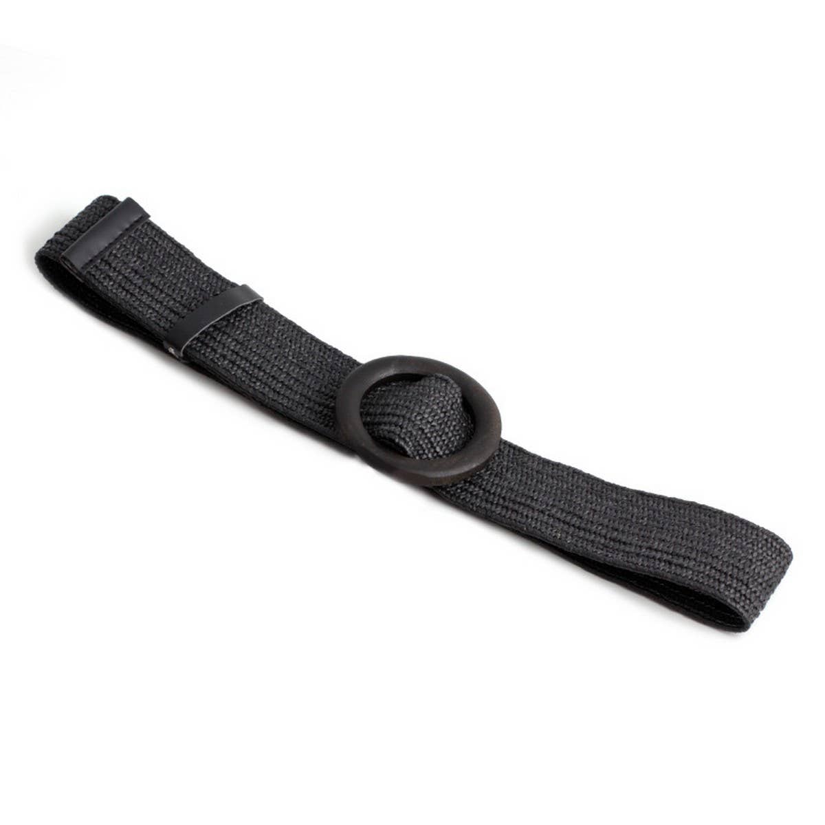 NINEXIS - CWABE0379_ROUND BUCKLE FASHION STRETCH BELT