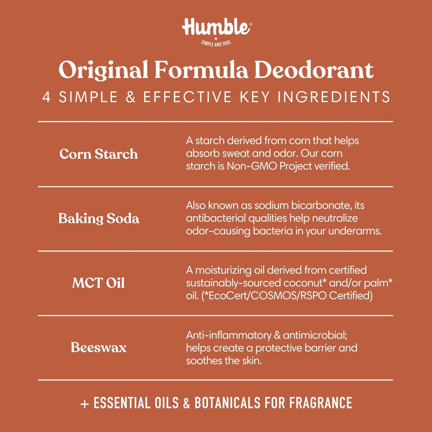 Humble Brands, Inc. - Sweet Amber Original Deodorant