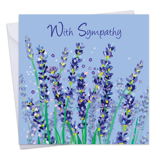 Twizler Ltd - With Sympathy Card - Lavender