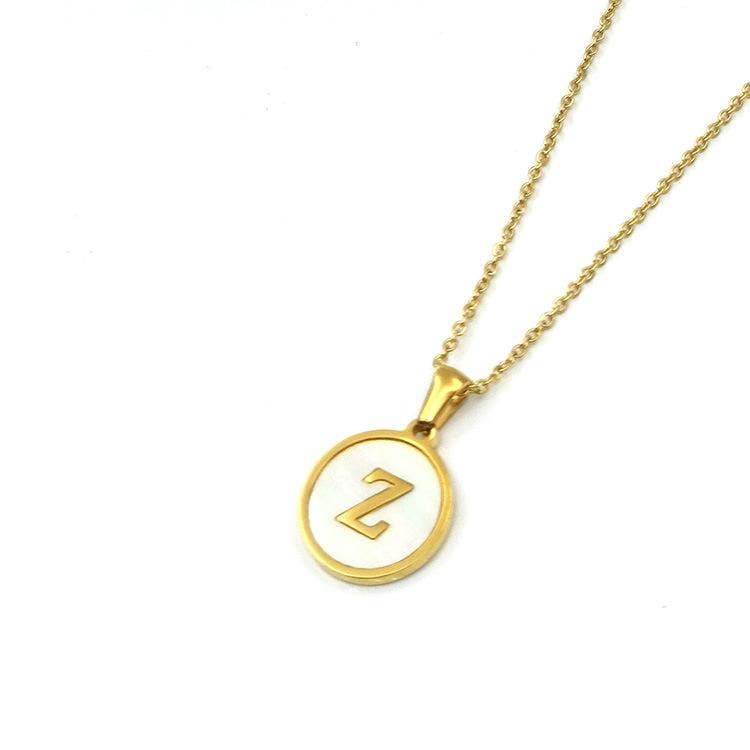 Mio Queena - Round 18K Gold-plated Stainless Steel 26 Letters Necklace