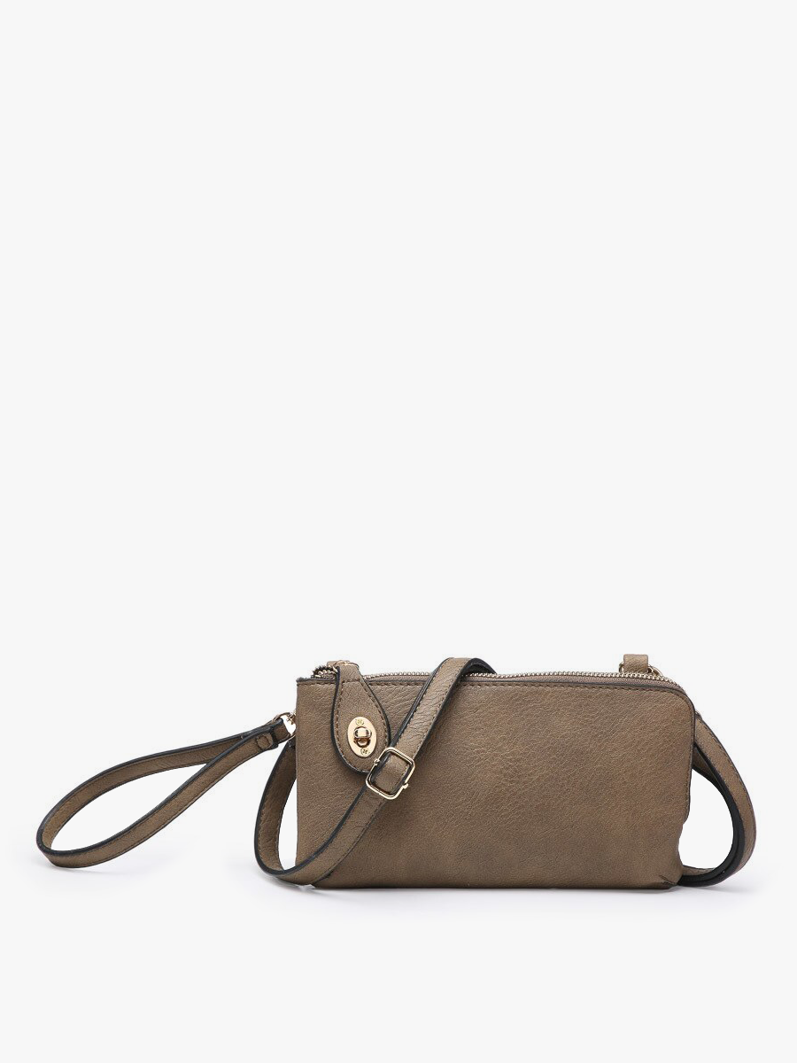 Jen & Co. - M1818 Kendall Crossbody/Wristlet w/ Twist Lock Closure
