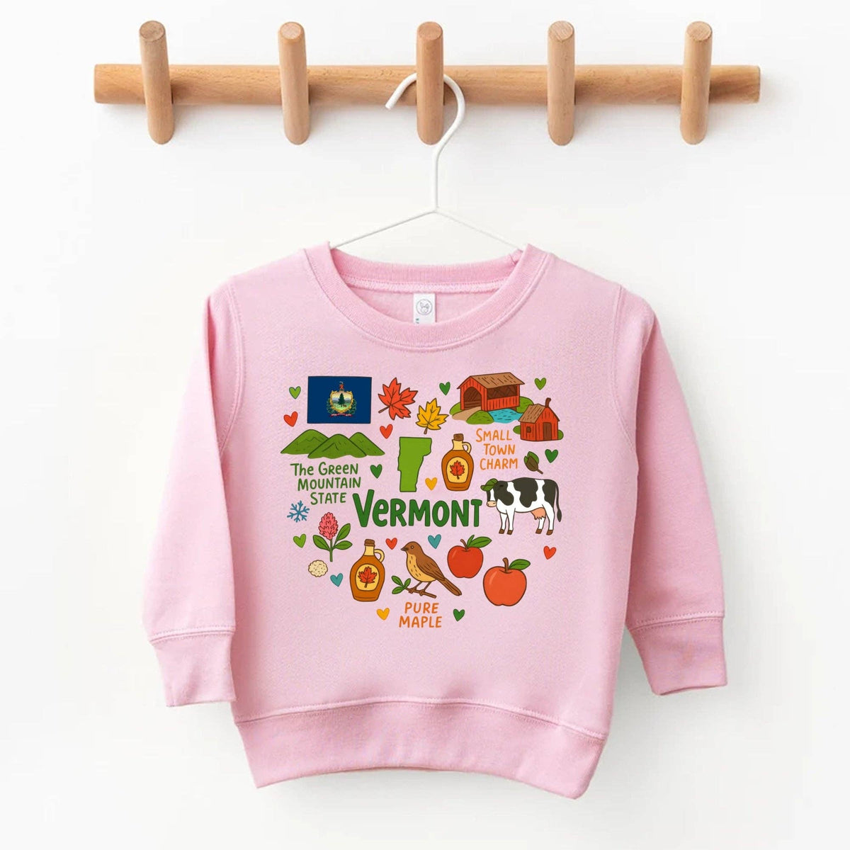 EnjoyMyDesign - Vermont Kids T-Shirt – Green Mountain State Icons
