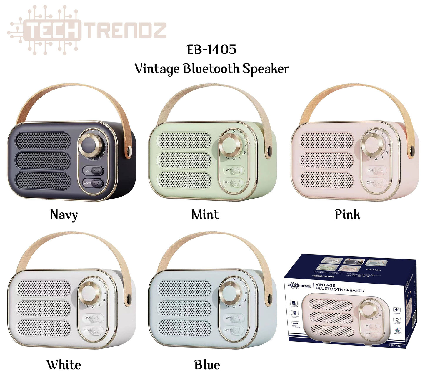 Tech Trendz - Vintage Bluetooth Speaker