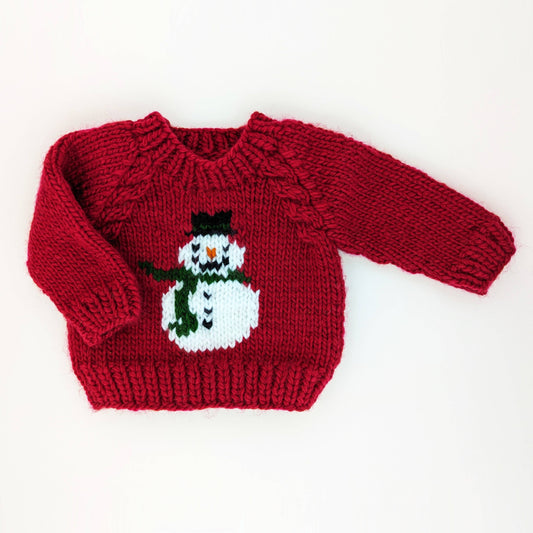 Huggalugs - Frosty Snowman Ruby Crew Neck Sweater Baby & Toddler