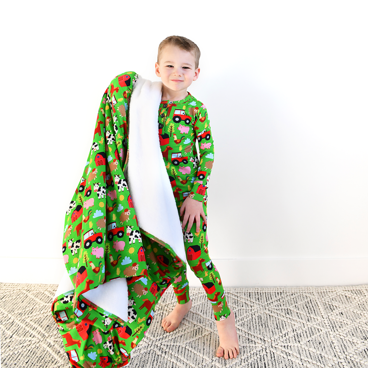 Gigi and Max - Tanner Two Piece Bamboo Pajama Kids Clothing Sleepie Toddler