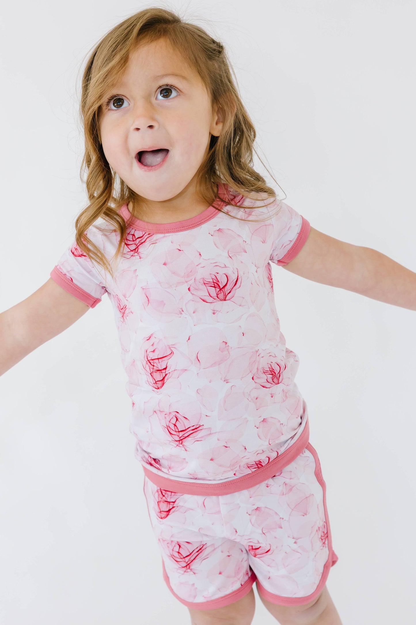 Jammie Session formerly Big Dreams Little Jammies - Misty Roses Short Pajama Set