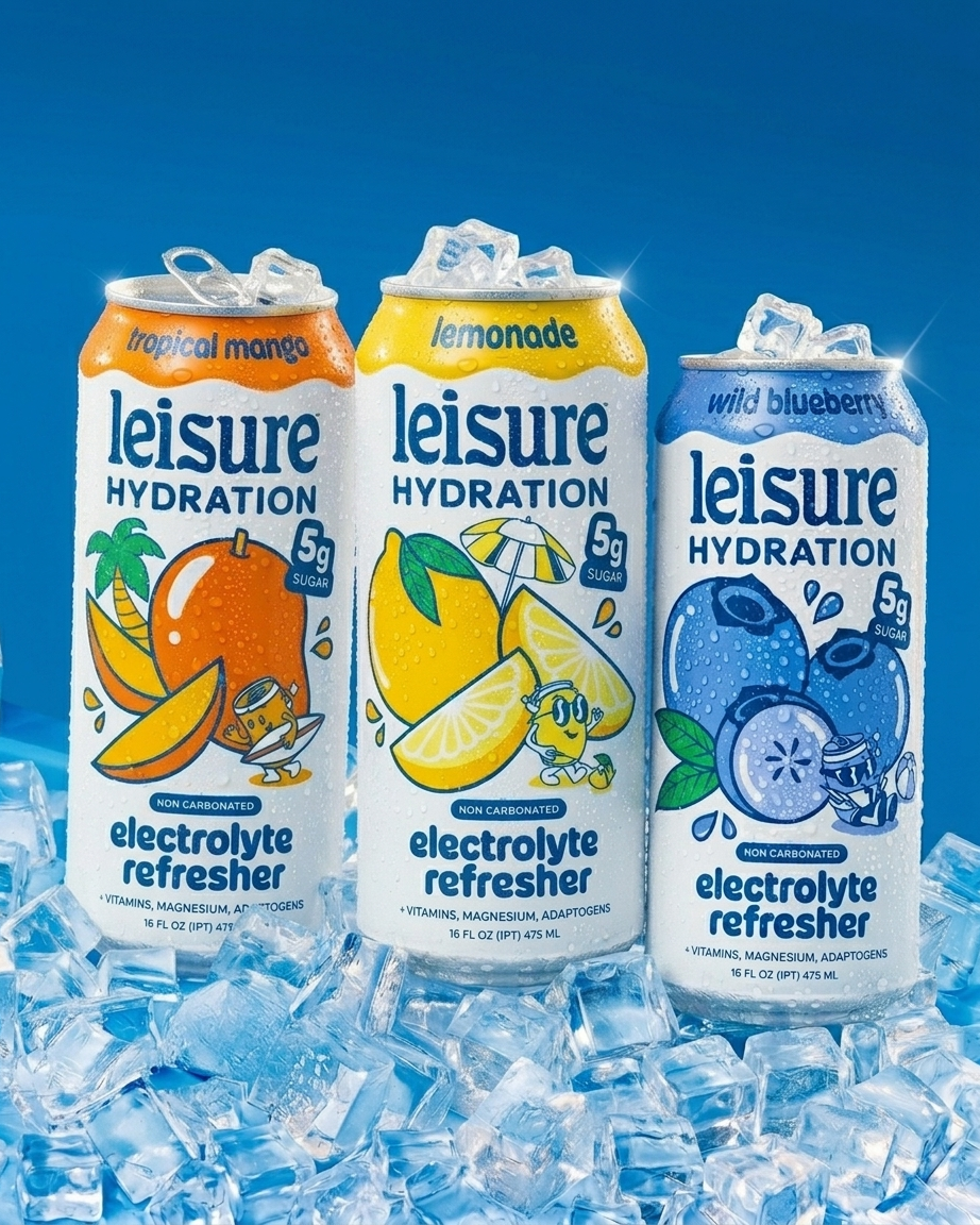 Leisure Hydration - Leisure Hydration Electrolyte Tropical Mango (16 oz x 12 pack)