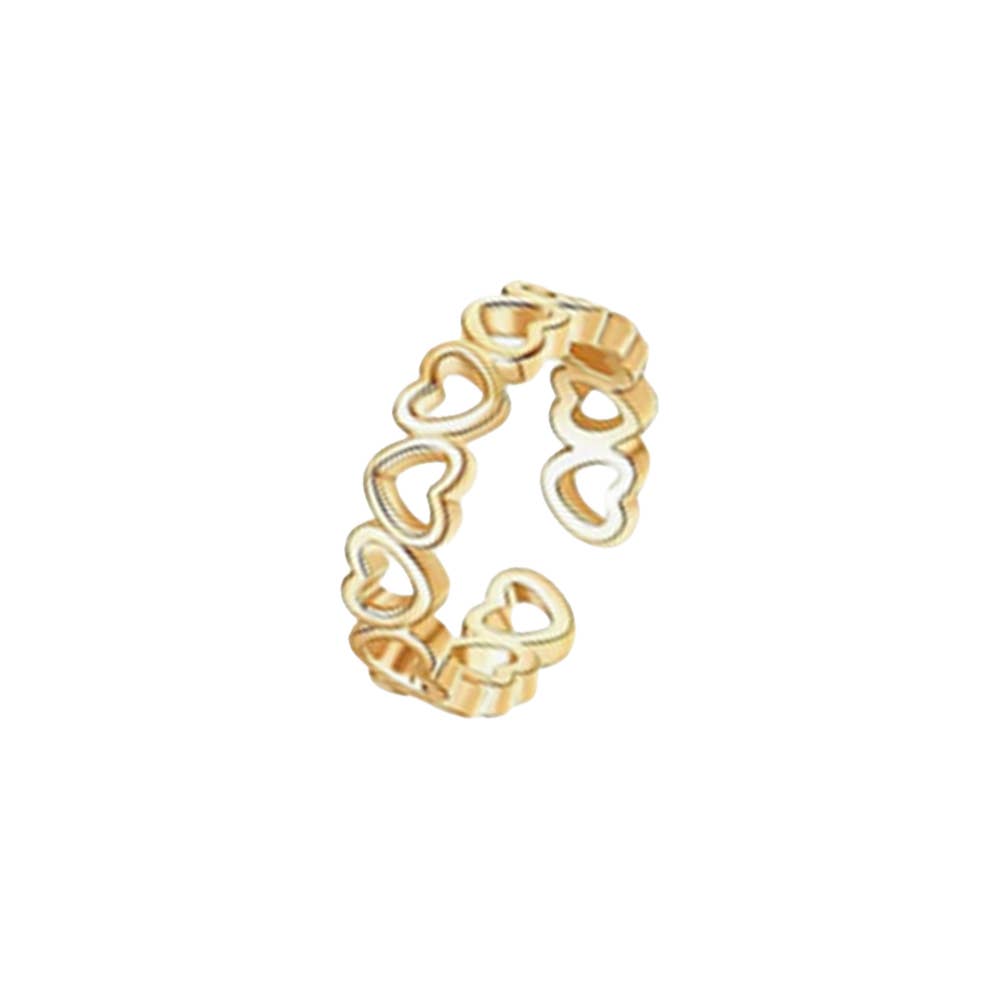 Maya J - Breezy Adjustable Toe Rings - Gold-Plated -2 Pack (By Style)