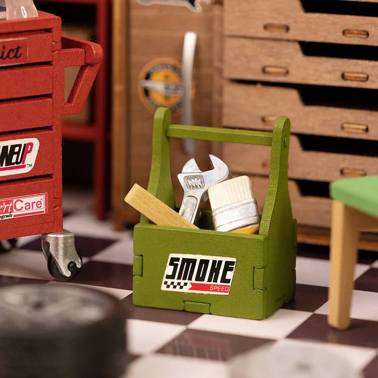 Hands Craft - DIY Miniature House Kit: Garage Workshop