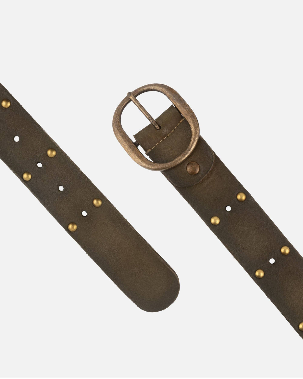 Amsterdam Heritage Leather Belts, Bags, Jackets & Apparel - Devi | Antique Brass-Accented Leather Belt