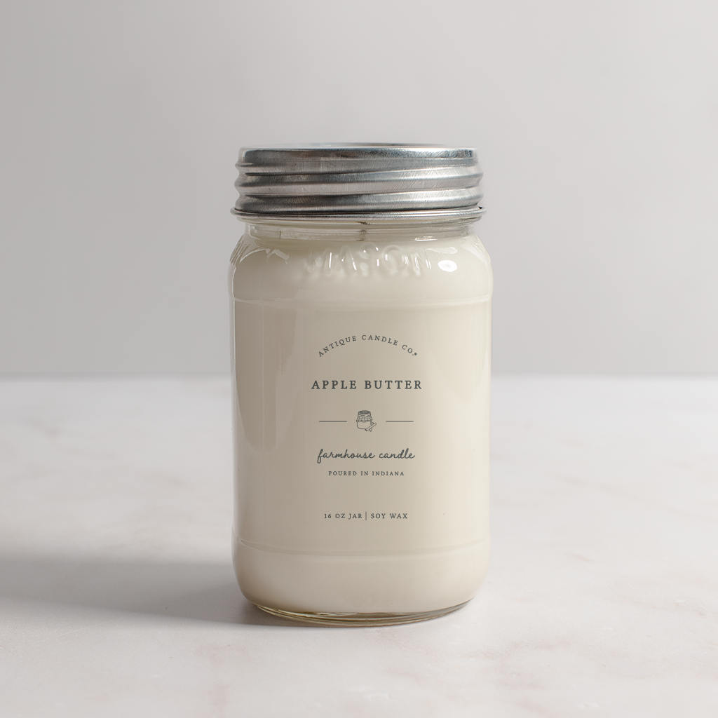 Antique Candle Co.® - Apple Butter - Soy Wax Mason Jar Candle