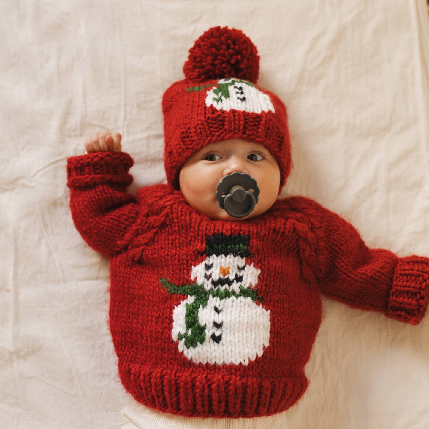 Huggalugs - Frosty Snowman Ruby Crew Neck Sweater Baby & Toddler