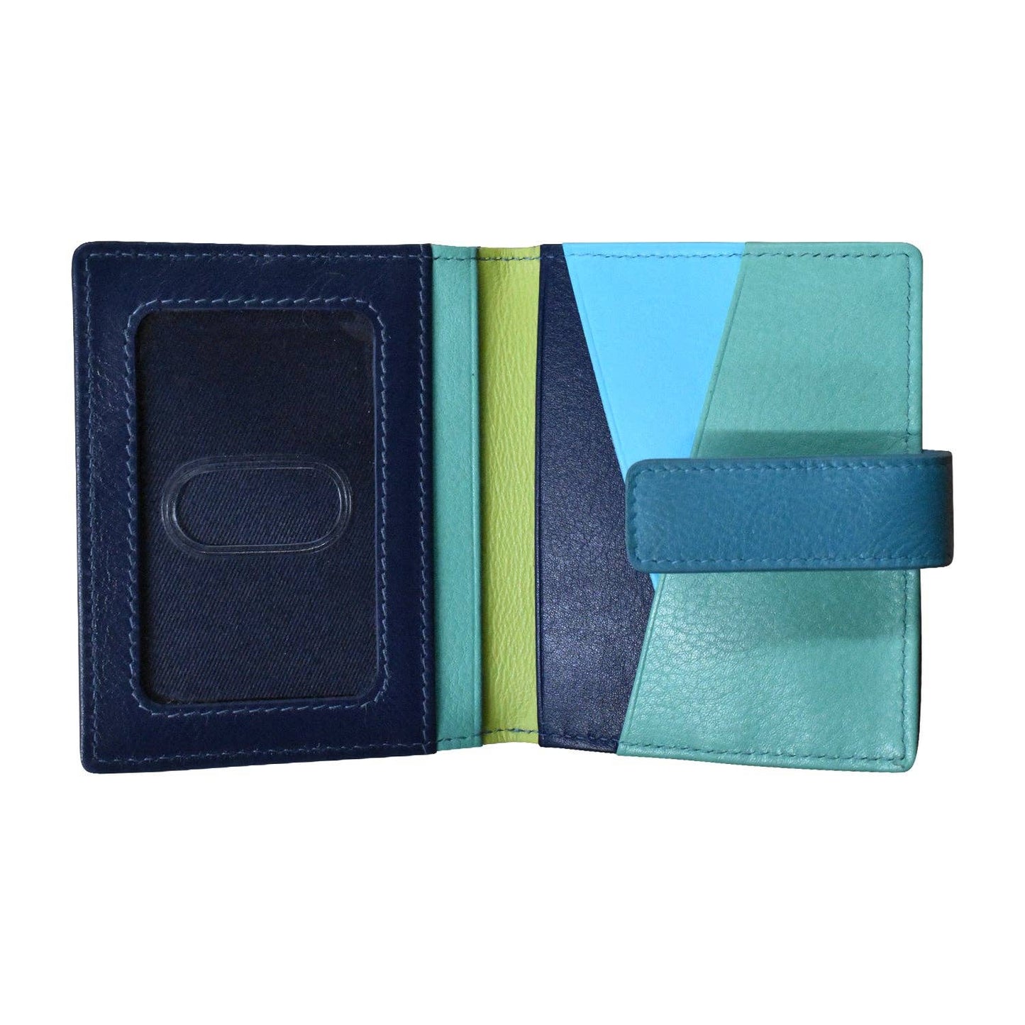 ili New York - 7803 MINI ASYMMETRIC CARD WALLET WITH TAB