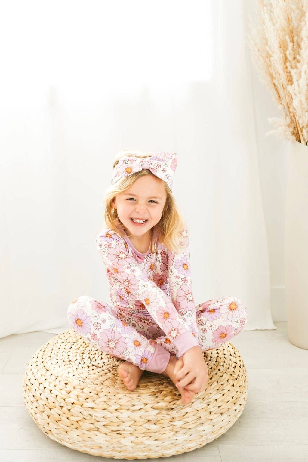 Jammie Session formerly Big Dreams Little Jammies - Powerful in Pink (Flower) Long Sleeve PJ's BDLJ