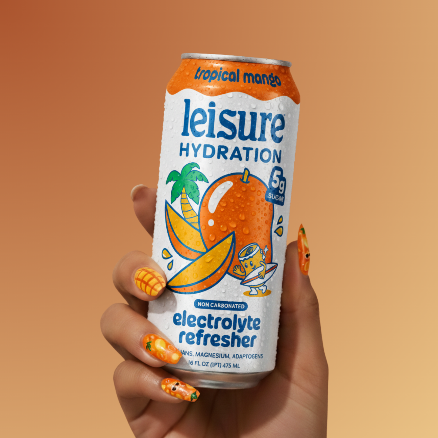 Leisure Hydration - Leisure Hydration Electrolyte Tropical Mango (16 oz x 12 pack)