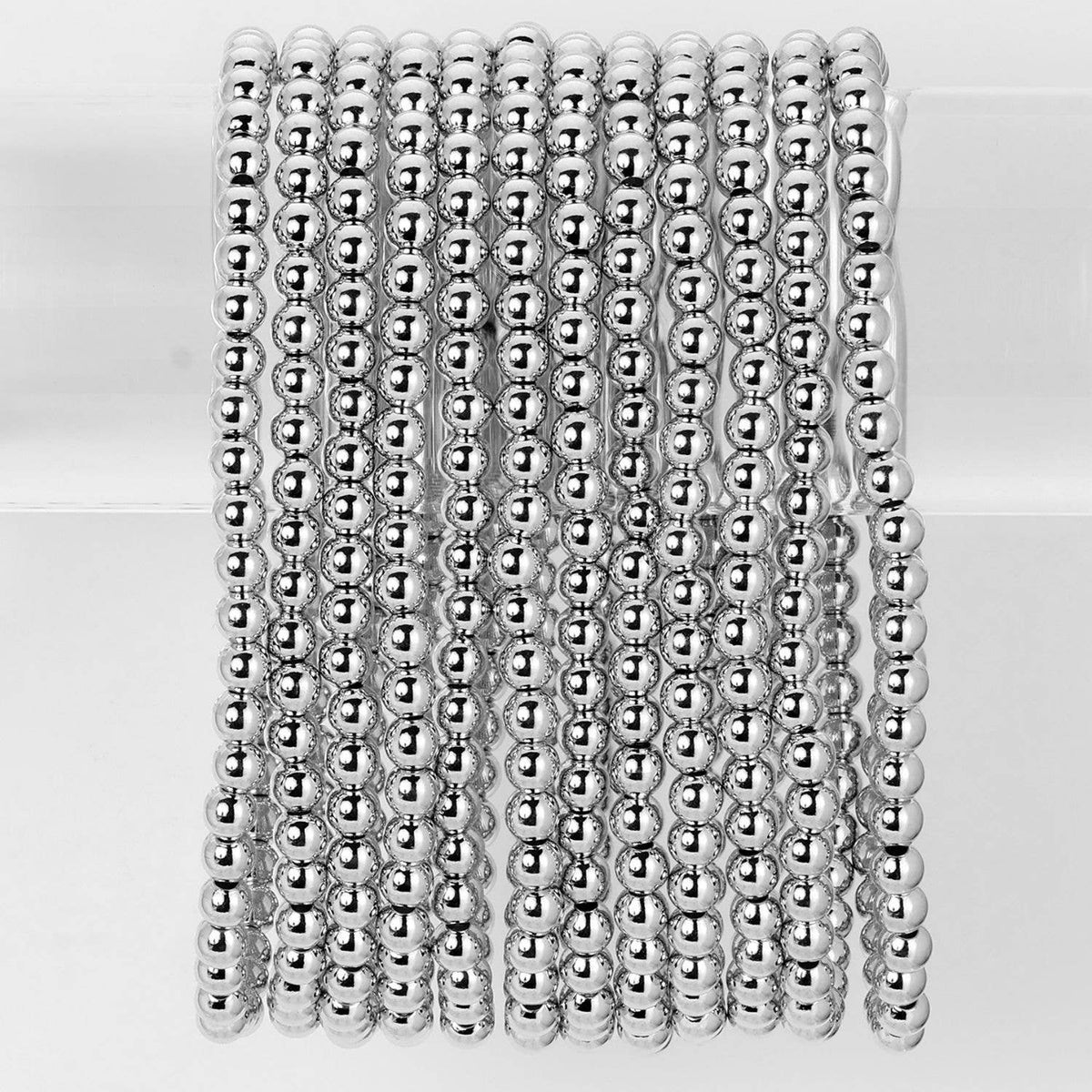 Splendid Iris - Classic Beaded Stretch Bracelets