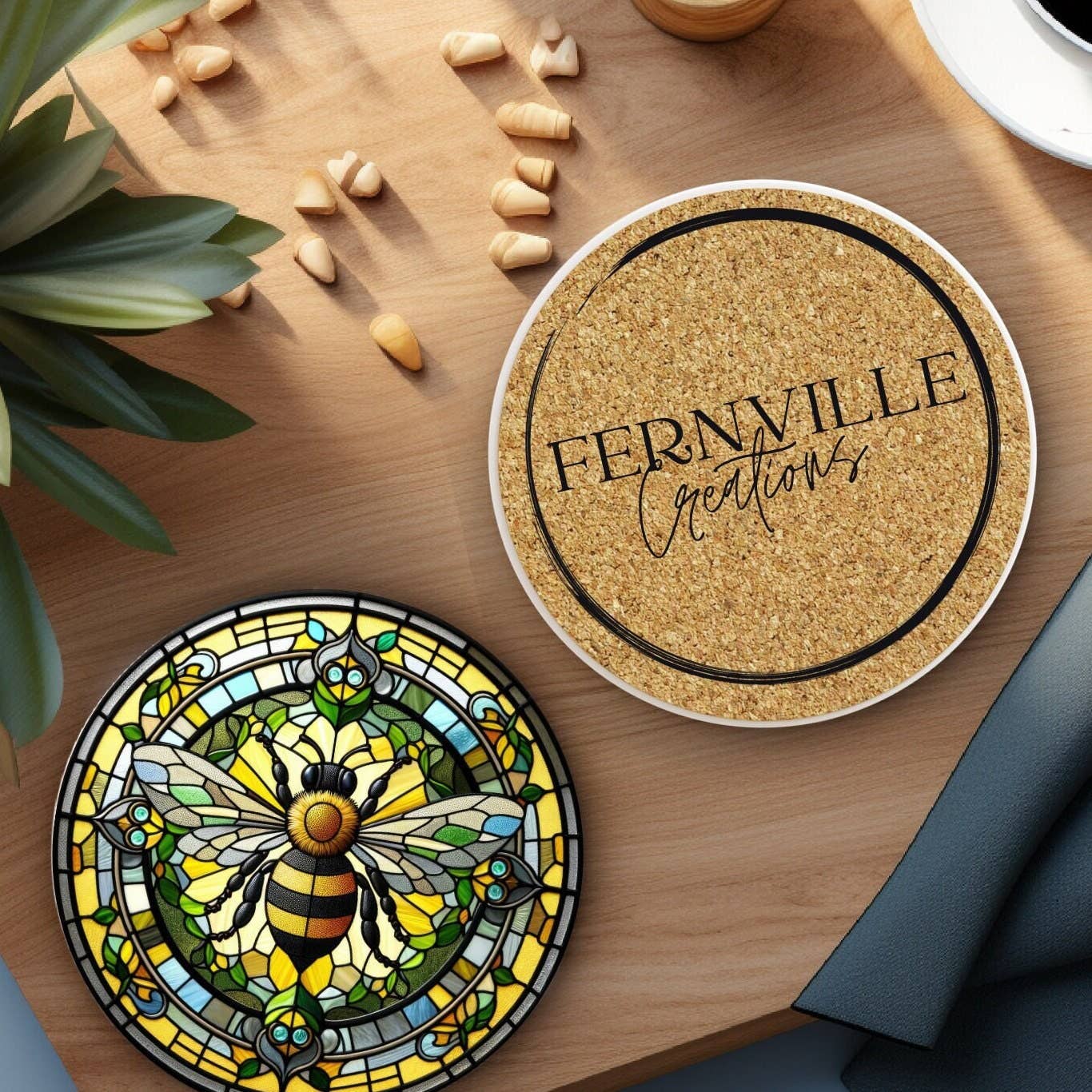 Fernville Creations - Nature-Inspired Ceramic Coasters for Nature Lovers