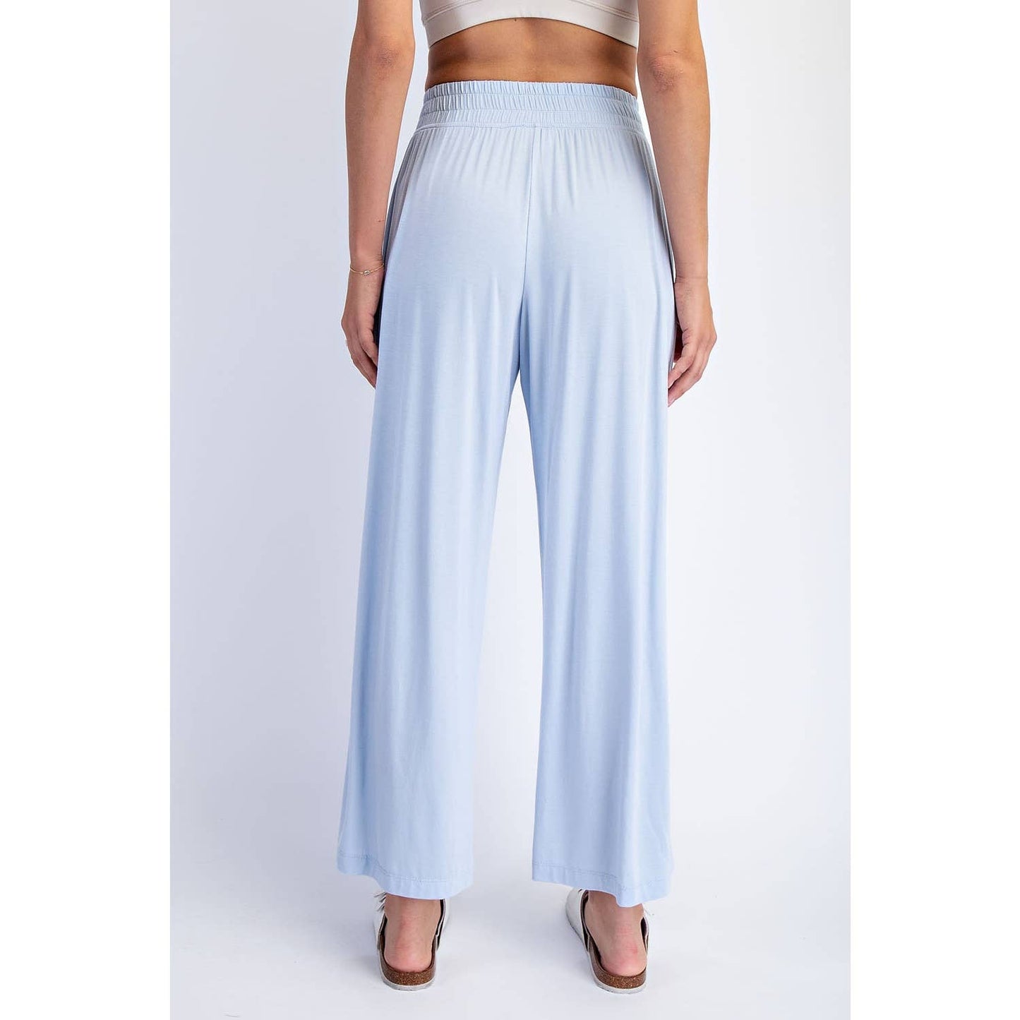 Rae Mode - VISCOSE MODAL CROPPED WIDE LEG PANTS