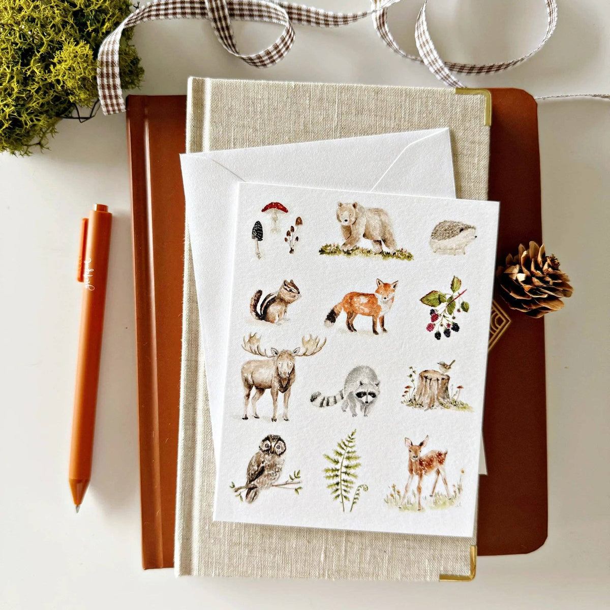 emily lex studio - Woodland notecard