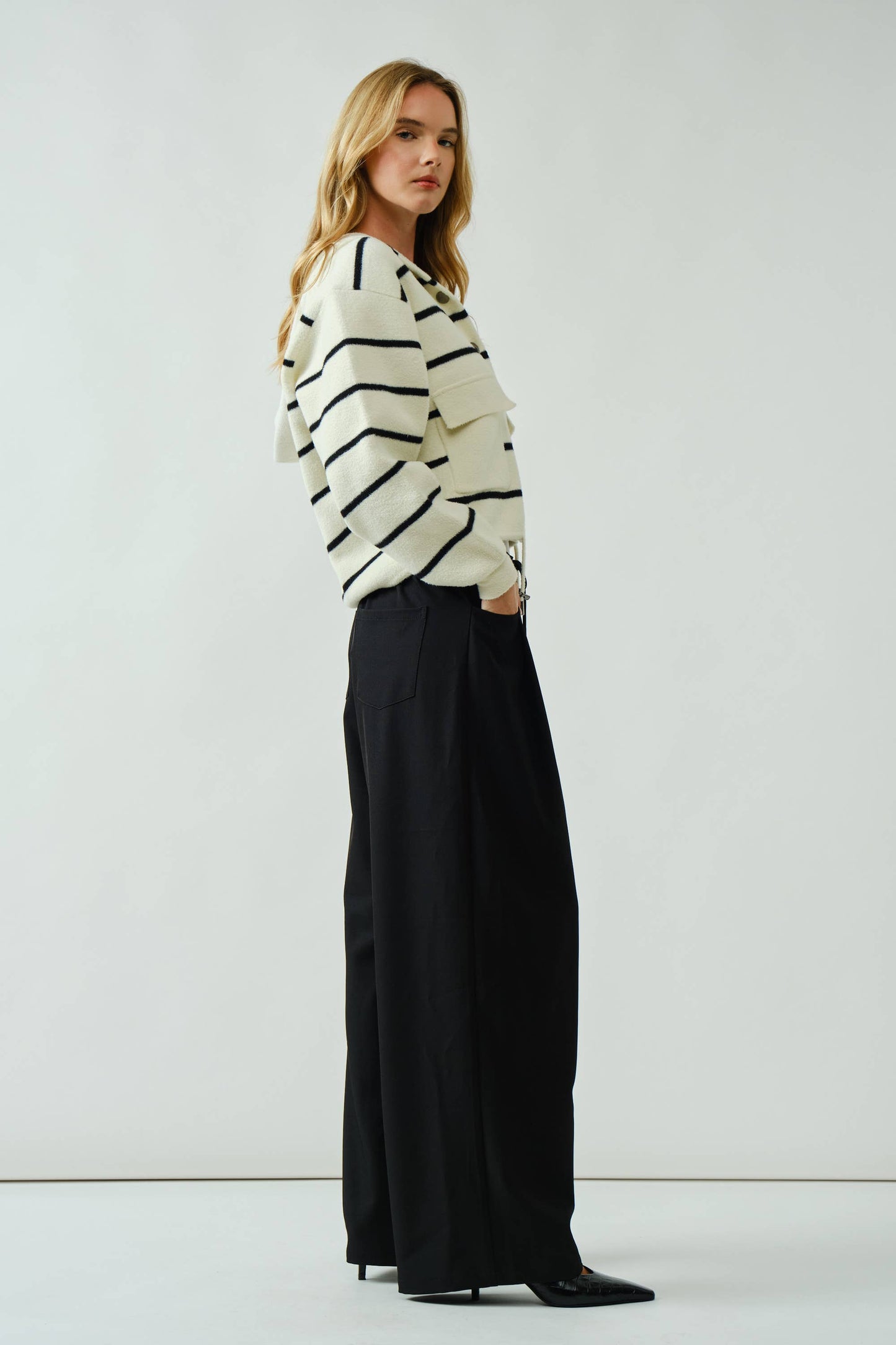 Aaron & Amber  COZY SOFT HOODED SWEATER CARDIGAN