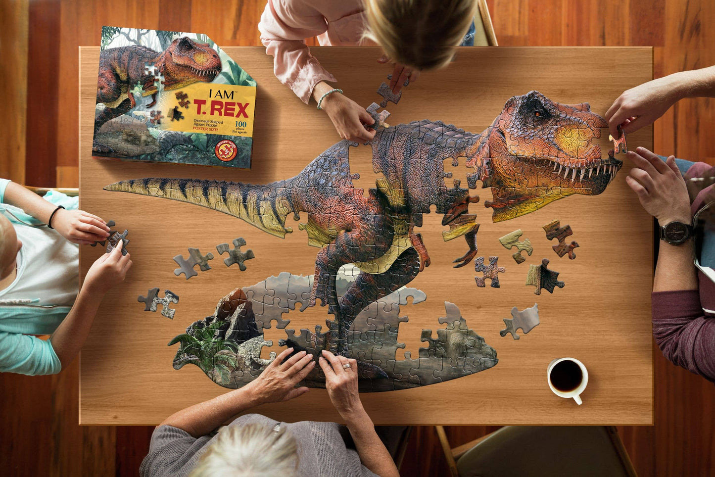 Madd Capp Games & Puzzles - I AM T. Rex 100 piece jigsaw puzzle - gift