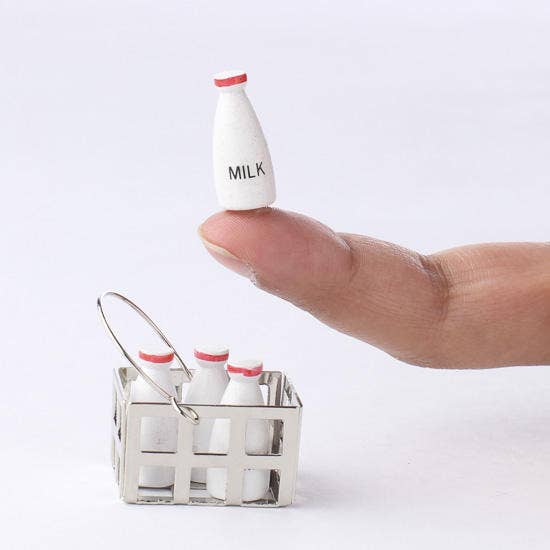 Factory Direct Craft - Miniature Milk Crate Set or Milk Bottle - Select Style