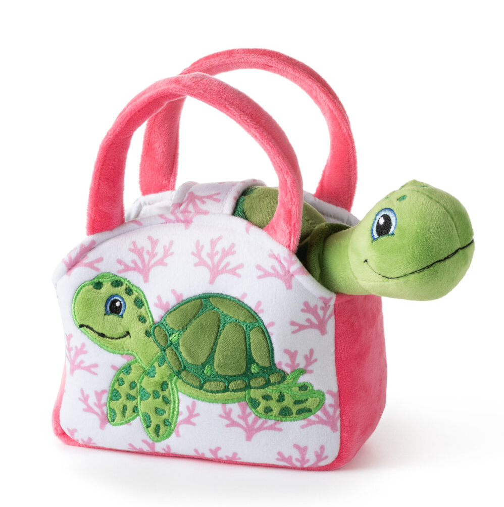 The Petting Zoo - Plush Animal Set with Purse -  Sea Turtle