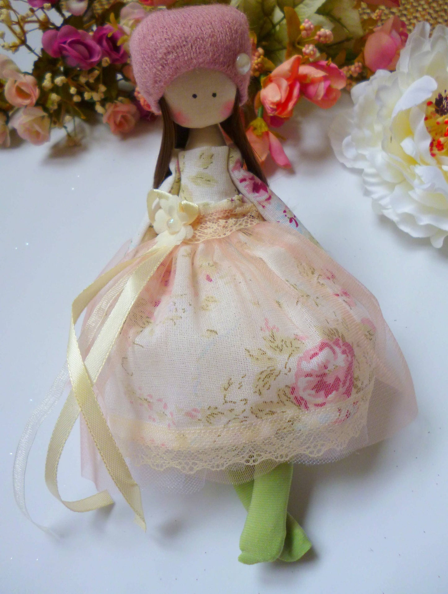 ChernikovaNataliya - Handmade Shabby Chic Ballerina Rag Doll for Girls