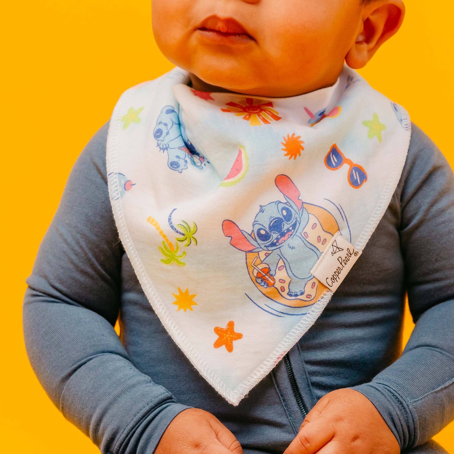 Copper Pearl - 4 Pack Baby Bandana Bibs - Disney Stitch Dreamsicles