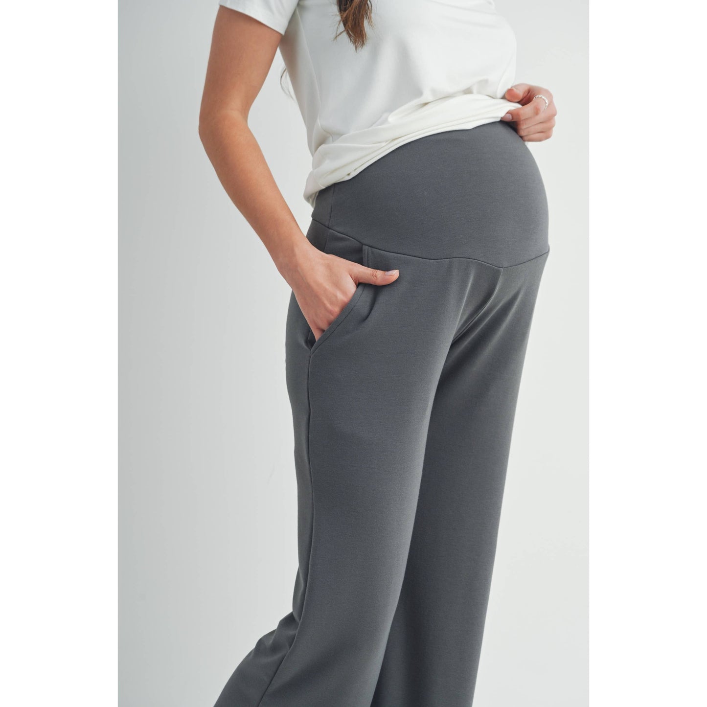 Hello Miz - Straight Leg Maternity Terry Lounge Pants
